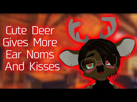 [Furry ASMR] Cute Deer Gives Even More Ear Noms And Kisses (Kissing, Ear Lick/Noms)