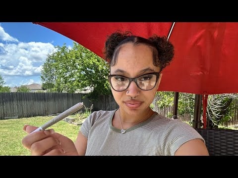 ASMR smoking outside and talking about movies!(spoilers)