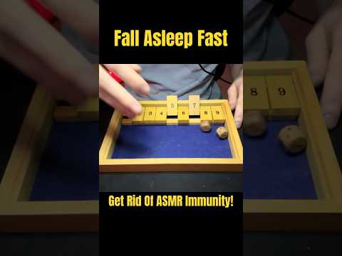 shut the box asmr 😴💤 | fall asleep fast & get rid of asmr immunity w/ this game  #shutthebox #asmr