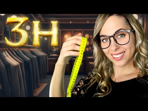 ASMR 3h Measuring You, Writing sounds, Triggers to help you SLEEP, Tailor ROLEPLAY - compilation