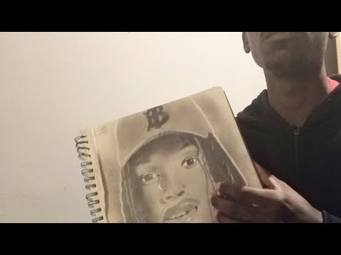 (Asmr) page turning through my old sketchbook (close whispering)