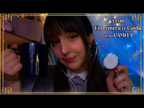 ⭐ASMR en tu CAMITA [Sub] Enfermera te CUIDA y te Hace Dormir