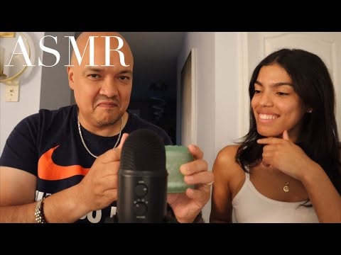 Dad tries ASMR for the first time!