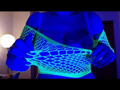 ASMR | Slow Scratching  Fishnet Top #pinkpearl