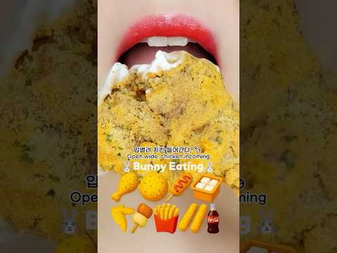 입벌려 치킨 들어간다😋 뿌링클 치킨 먹방 asmr bburinkle chicken eatingshow mukbang