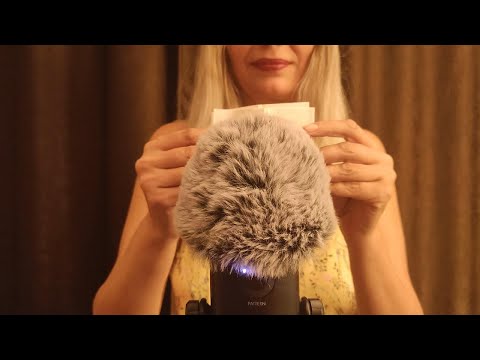 🎧 ASMR Some Fluffy Mic * No Talking * Background Noise