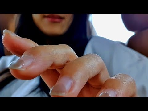 ASMR Fast & Aggressive Nail Tapping In My Car 🚘💅 camera lens touching, tickling, tickle, repetitive