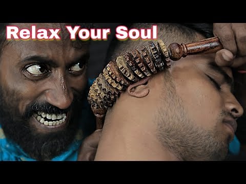 Different Neck Cracking With ASMR Head Massage By Indian Barber Tapas | Neck Massage