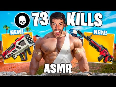 ASMR FORTNITE FAST MOUTH SOUNDS 73 KILLS 💀 SOLO VS SQUAD | asmr español
