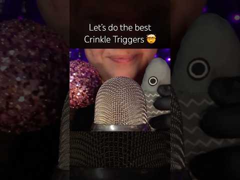 Let’s do the best Crinkle Triggers! ❤️ #asmr