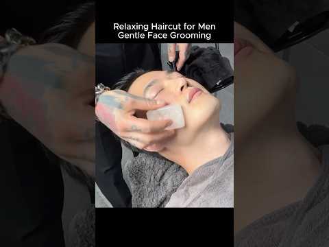 ASMR 부드러운 얼굴 면도와 헤어컷으로 나른하게 잠이 잘 오는 영상 #수면제 #면도 #바버샵