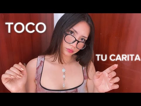 ASMR SUAVECITO y LENTO ❤️ TOCO TU CARITA 🫵🏻 ¿Puedo tocar tu carita?