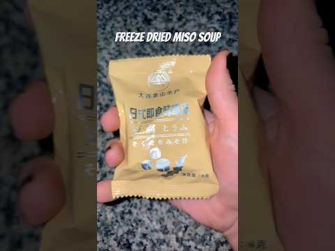 TRYING FREEZE DRIED MISO SOUP ASMR