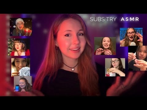 MY SUBSCRIBERS TRY ASMR (Holiday Edition)🎅🏻🎄✨