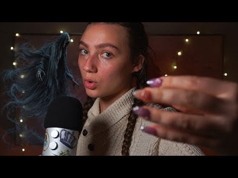 Dementor ASMR 👻🖤 (Mic Blowing + Hand Movements) | Tingletober Day 1