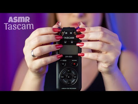 ASMR FAZENDO SONS NO PRÓPRIO TASCAM | Explorando sons no microfone | Tapping | Scratching