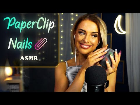 [ASMR] Tapping With Paper Clip Nails 📎