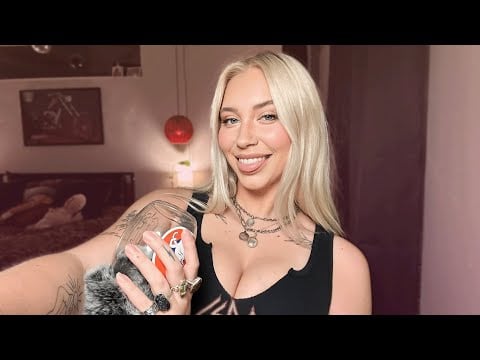 Trying Coconut Rain With EXTRA Clicky Mouth Sounds (ASMR)