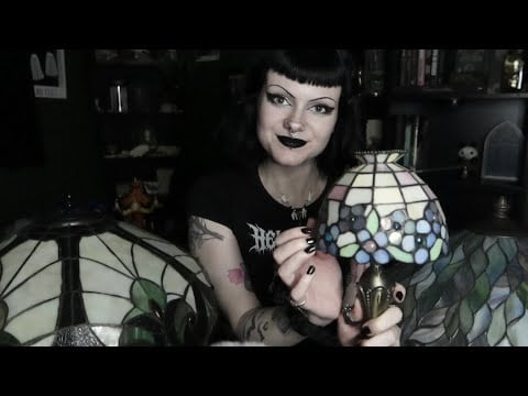 ASMR | Tiffany Lamp Tapping & Scratching 💡