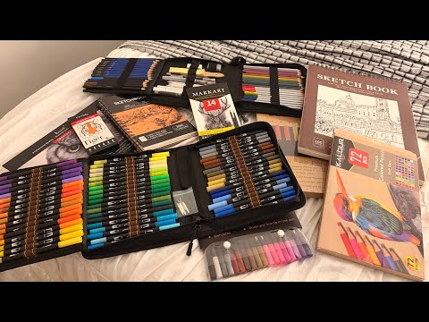 ASMR TOUR PELO KIT DE DESENHO PROFISSIONAL ✍🏻 #asmr 