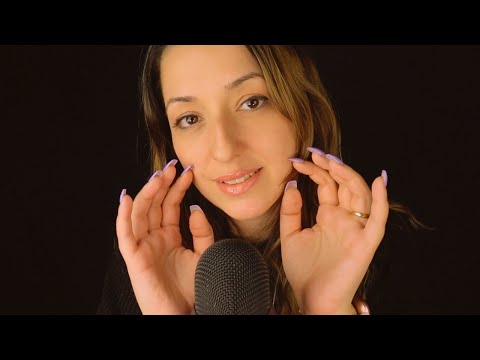 ASMR - Up Close Clicky Whispering (inaudible audible) Gentle Nail Tapping and rambles