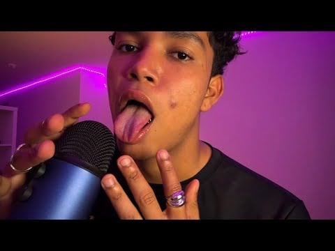ASMR 40 minutes of Pure Mouth Sounds (Wet, Fast, Slow and Spit Painting)