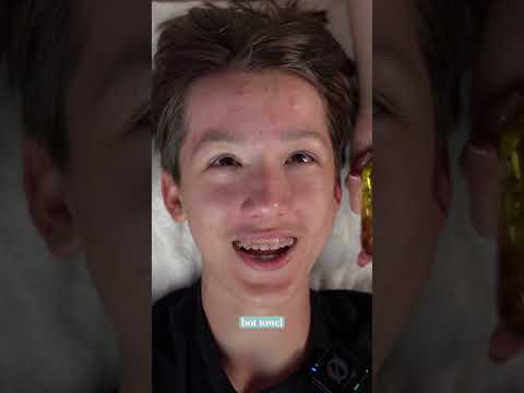 ASMR ‘This or That’ Facial with my son Roman