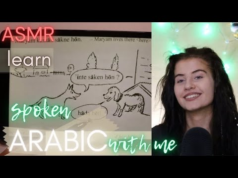 ASMR learn SPOKEN ARABIC with me - guess the Arabic DIALECT (whispered) reading you to sleep 😴💤