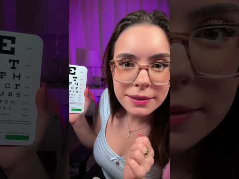 ASMR EYE EXAM 👁️👁️ #asmr #shorts