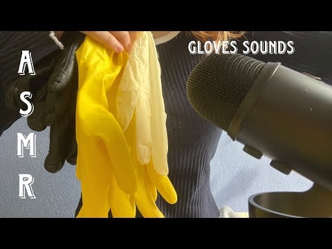 ASMR | with different gloves | 🧤 different sounds 