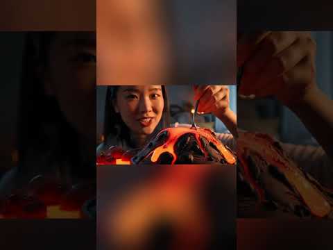 Eating Vulcano Ice cream #asmrsounds #asmrvideo #eatingsounds