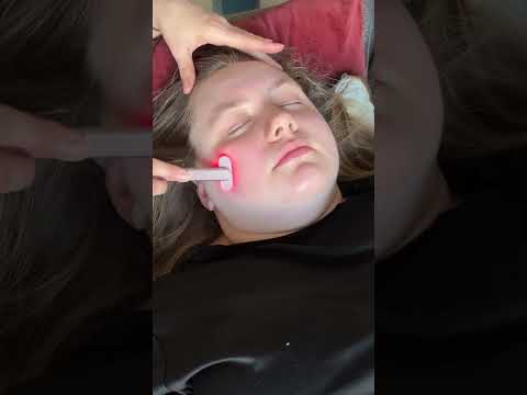 ASMR Red Light Therapy Facial #asmrfacemassage #tingles #asmrforsleep #oddlysatisfying