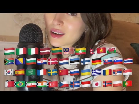 Asmr in different languages🌨️ Good Night💫