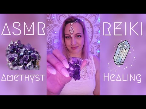 ASMR REIKI Healing Amethyst Energy Chakra Alignment #shorts