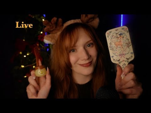ASMR😴 Lipgloss,Spit painting,Kisses,Beeswax Tapping,Head Massage, Honey spoon,Jellyfish,Thunder✨