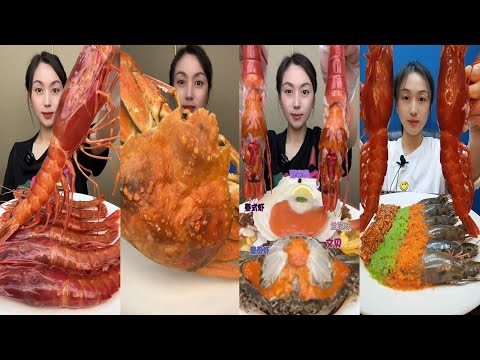 🌊🥢🎧 Peaceful Mood Seafood ASMR Sounds  평화로운 해산물 분위기  穏やか食音体験  安宁海鲜吃播感觉