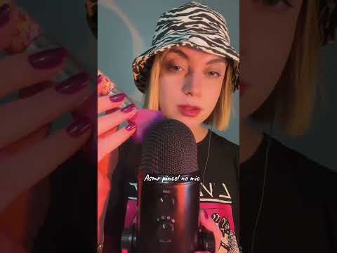 Asmr pincel no microfone #asmr #relax #satisfying #asmrshorts