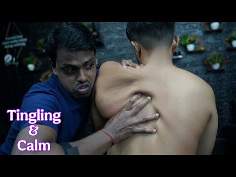 ASMR: Strong Wrist Barber's Head Massage & Body Massage For Tingling & Calm #deeptissue #Bodymassage