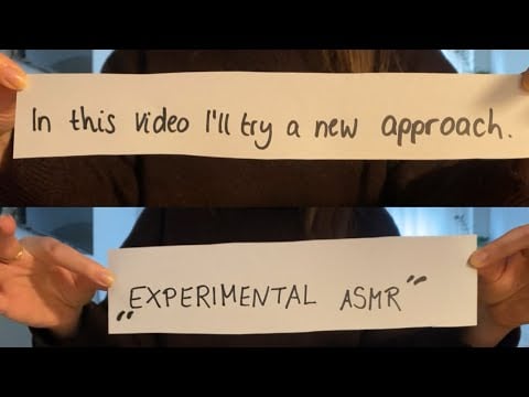 ASMR ✨ - experimental ASMR you’ve never seen before (on my channel) | no tapping ~ no talking 