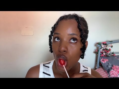 ASMR- Gum Chewing and Lollipop eating 🍭 ✨