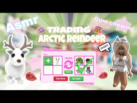 ASMR gum chewing || playing adopt me ROBLOX ~ custom video!🫧🫧