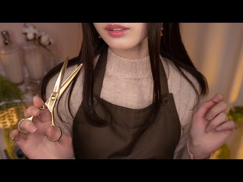 Hair Salon ASMR✂︎ Haircut, Shampoo (English RP)