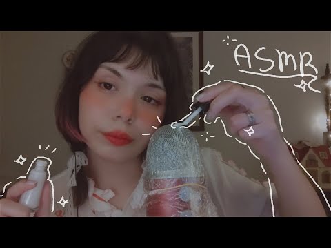 ASMR - Passando esmalte no microfone (sons intensos)