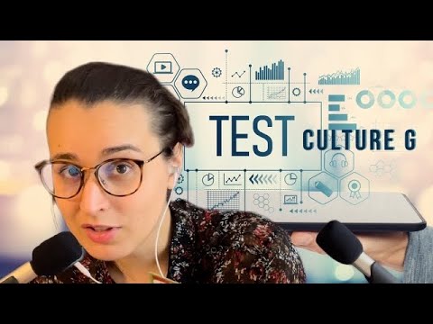 ASMR FR I TEST DE CULTURE GÉNÉRALE ! ☑️