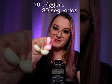10 gatilhos em 30 segundos 😴✨ | #asmr  #relax #asmrvideo