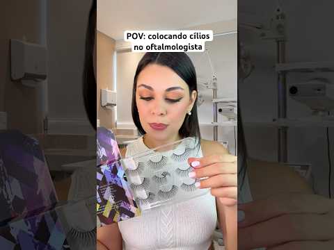 POV: colocando cílios no oftalmologista #asmr #asmrsounds #shorts #humor