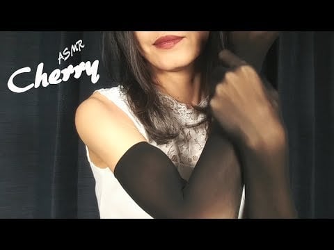 【ASMR】See-Through Gloves Rubbing Slowly Triggers 촉구 장갑을 천천히 문지르는 장갑 / シースルー手袋のゆっくりと擦れる音