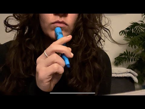 Doing Your Taxes: ASMR (Pen Nibbling + Up Close to Camera)