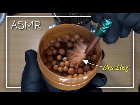 ASMR 3 Hours Tingly Bronzing Pearls Brushing for Deep Sleep! 🤎🖌️ (No Talking)
