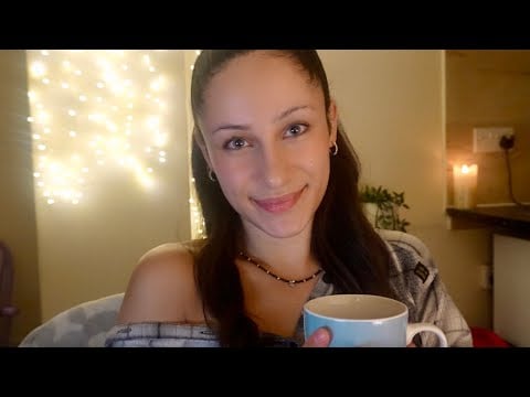ASMR - my first cosy whisper ramble video! let's chat (about nothing)